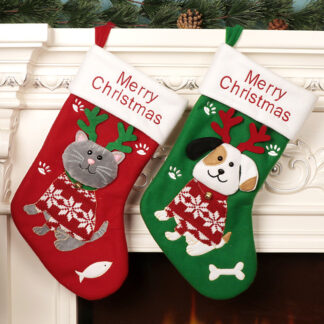 Cat Christmas Stocking, Dog Christmas Stocking