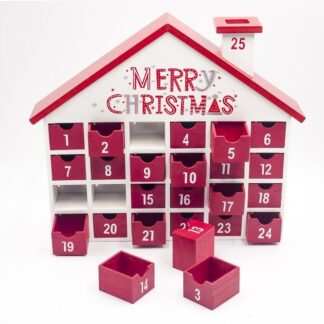 Decorative Christmas Wood Advent Calendar