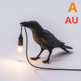 Creative Crow Bird Wall Lamp Decor