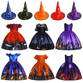 Children's Halloween Witch Design Costume Dress