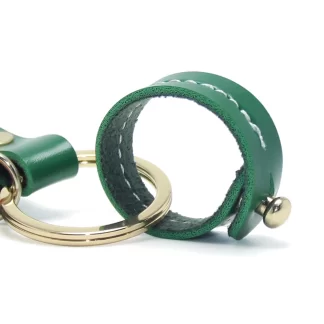 PU Peach Keyring Leather Fob Coin Case Protective Cover Access Card Keychain Bag Accessories Holder Custom Key Tag