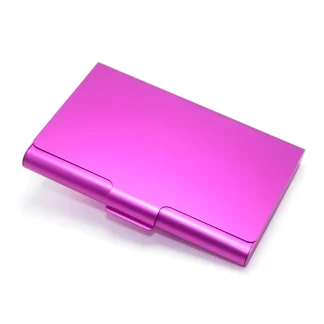 10mm Travel Creative Metal Credit Bank Name ID Card Case Box Promotional Card Holder Anodized Aluminum Business Card Wallet