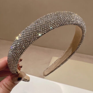 Heavy Industry Shiny Full Diamond Sponge High Skull Top Headband